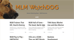 Desktop Screenshot of mlmwatchdog.com